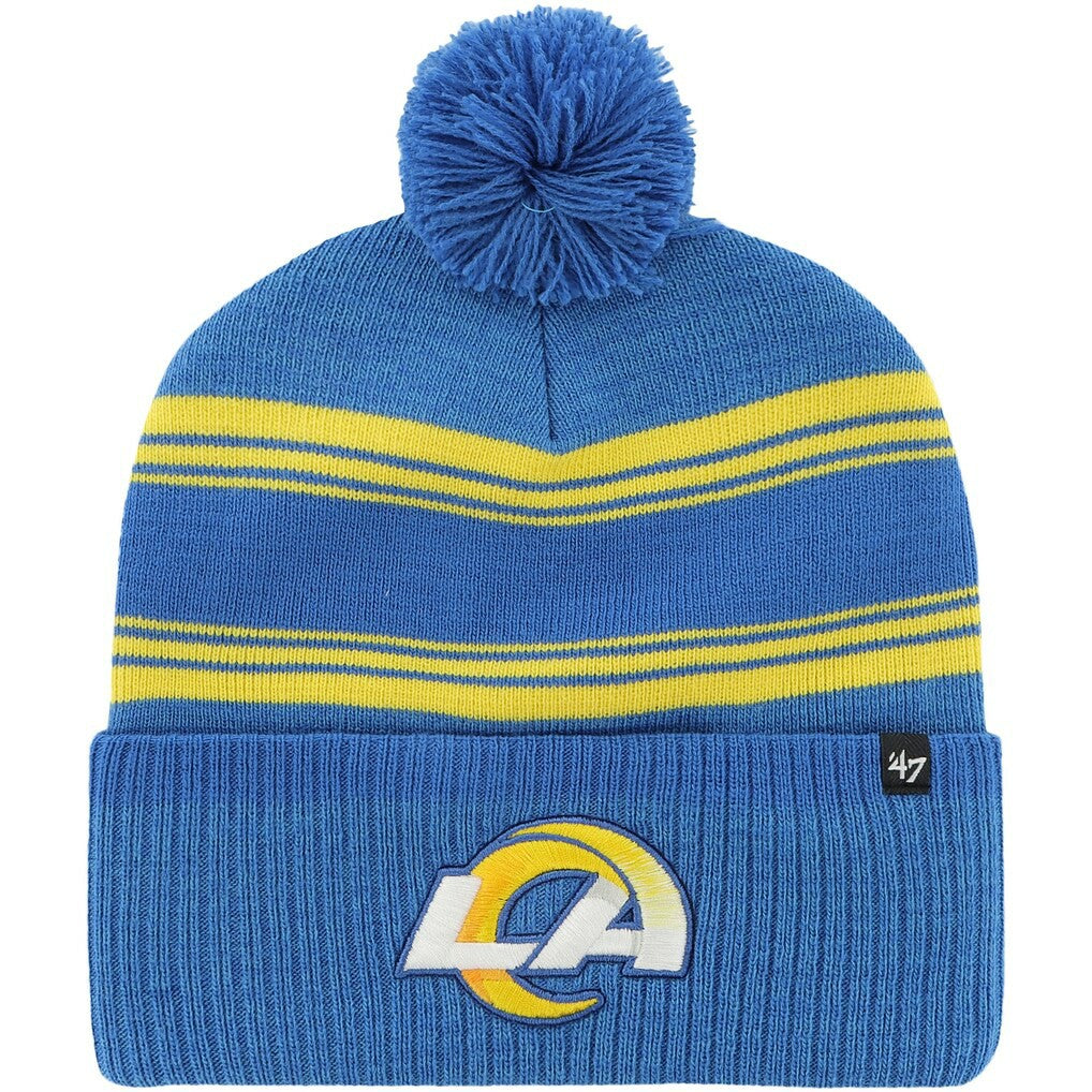 47 brand Los Angeles Rams '47 Fadeout Cuffed Knit Hat with Pom Royal