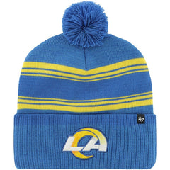 47 brand Los Angeles Rams '47 Fadeout Cuffed Knit Hat with Pom Royal