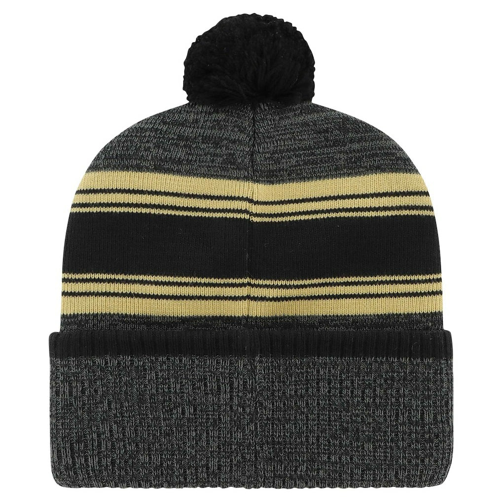47 brand New Orleans Saints '47 Fadeout Cuffed Knit Hat with Pom Black
