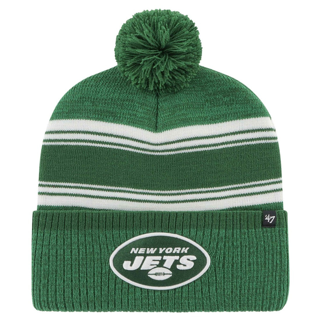 47 brand New York Jets '47 Fadeout Cuffed Knit Hat with Pom Green