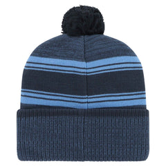 47 brand Tennessee Titans '47 Fadeout Cuffed Knit Hat with Pom Navy