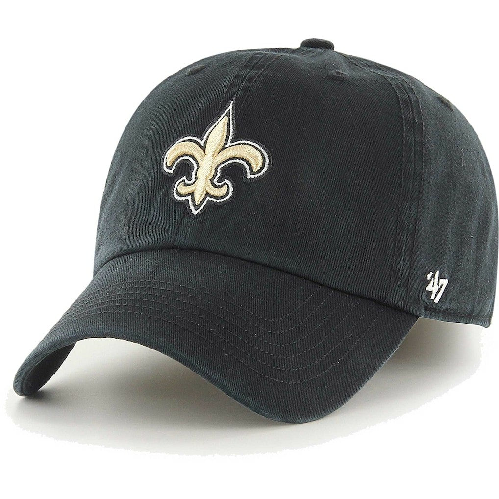 47 brand New Orleans Saints '47 Franchise Logo Fitted Hat Black