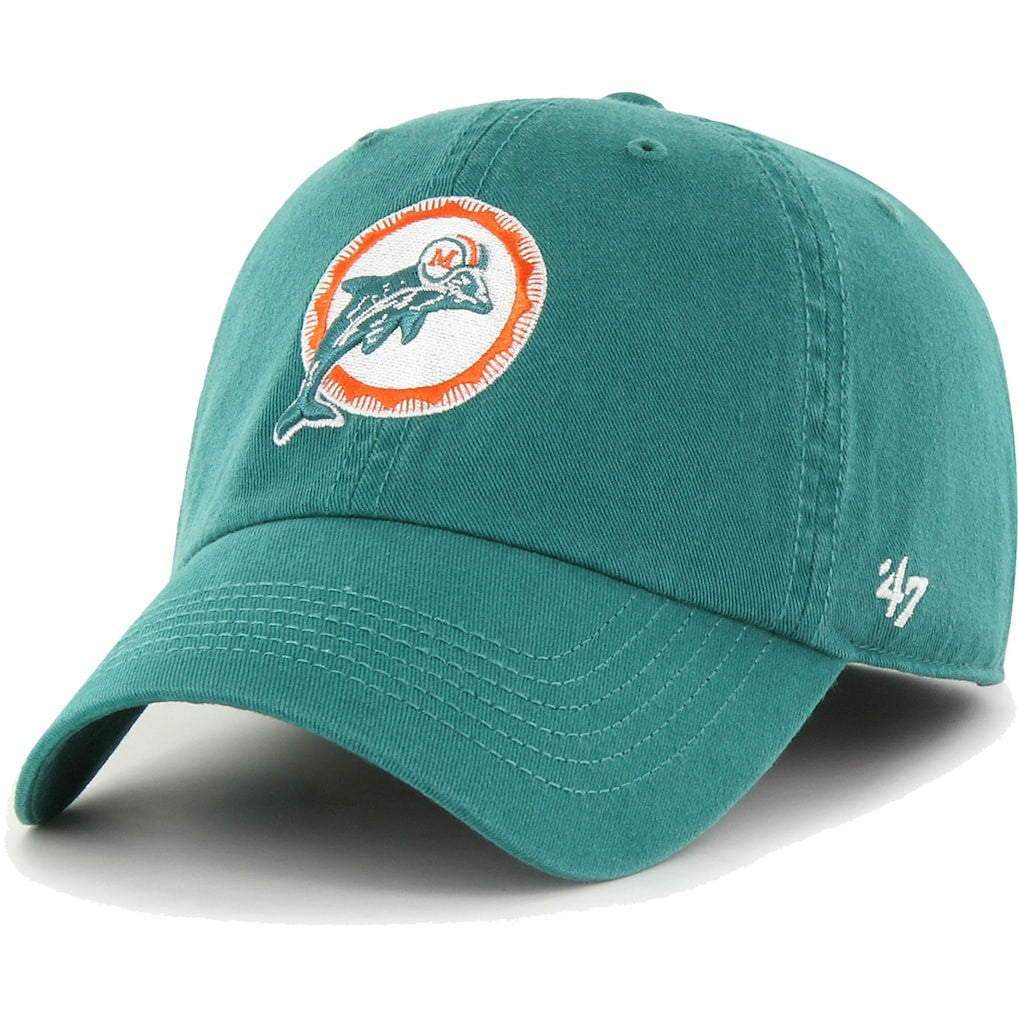 47 brand Miami Dolphins '47 Gridiron Classics Franchise Fitted Hat Aqua