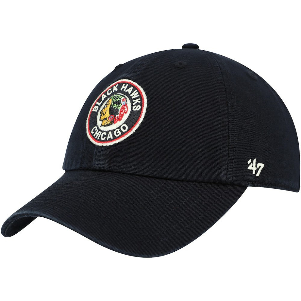 Chicago Blackhawks '47 Clean Up Adjustable Hat - Black - NHL 200009018