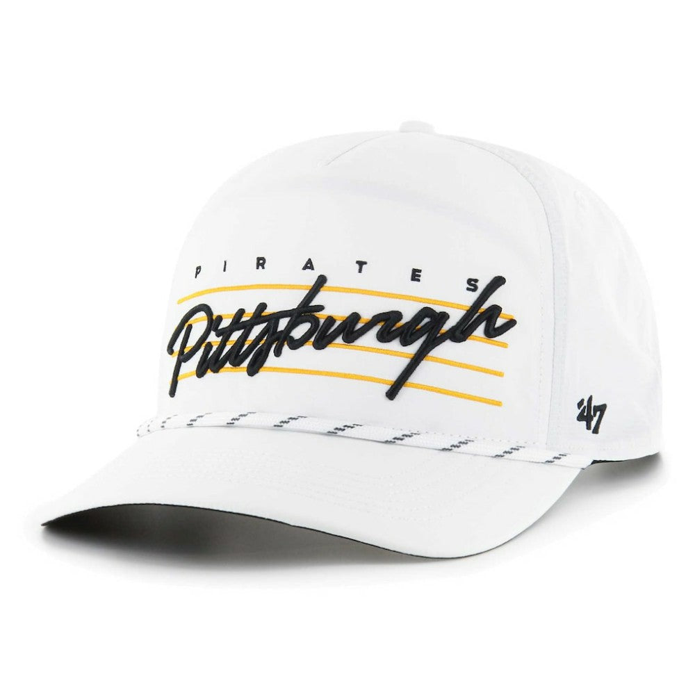 Pittsburgh Pirates '47 2023 City Connect Downburst Hitch Snapback Hat - White - 47 brand Discount