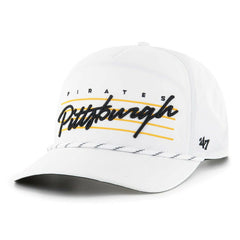 Pittsburgh Pirates '47 2023 City Connect Downburst Hitch Snapback Hat - White - 47 brand Discount