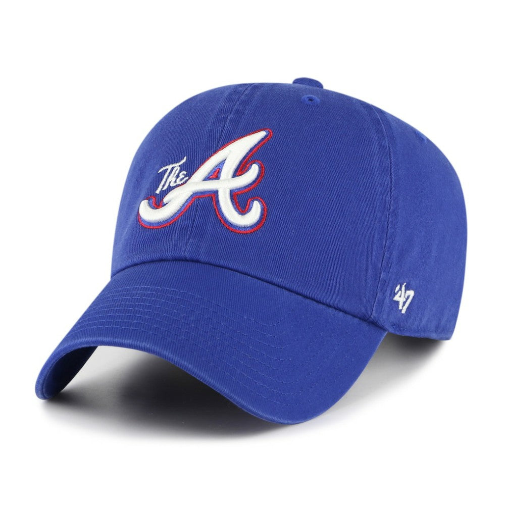 Atlanta Braves '47 2023 City Connect Clean Up Adjustable Hat - Royal - 47 brand on Sale