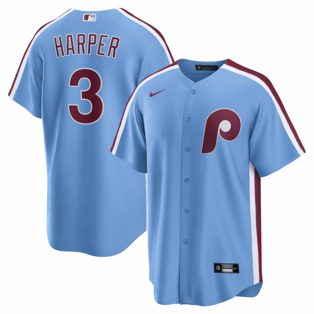 Bryce Harper Philadelphia Phillies Nike Alternate Replica Jersey - Light Blue - Nike Online