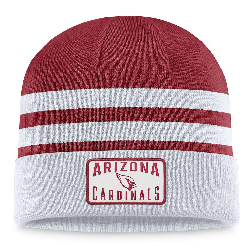 Fanatics Arizona Cardinals Logo Cuffed Knit Hat Heather Gray