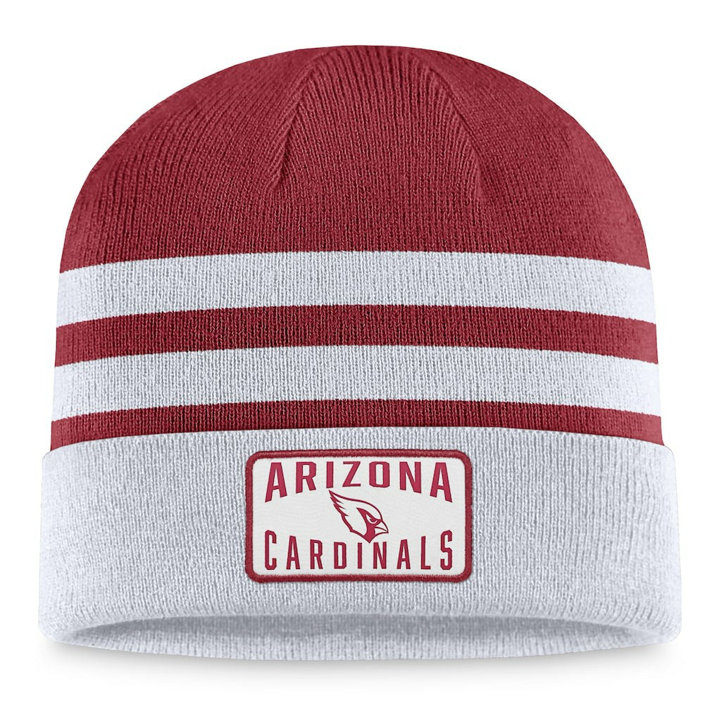 Fanatics Arizona Cardinals Logo Cuffed Knit Hat Heather Gray