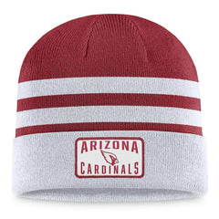 Fanatics Arizona Cardinals Logo Cuffed Knit Hat Heather Gray