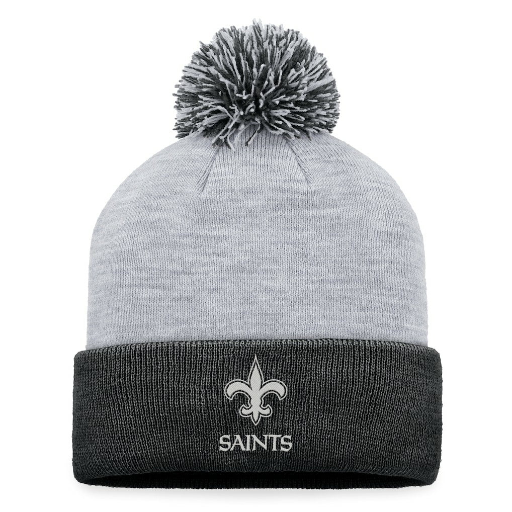 Fanatics New Orleans Saints Women's Cuffed Knit Hat with Pom Gray