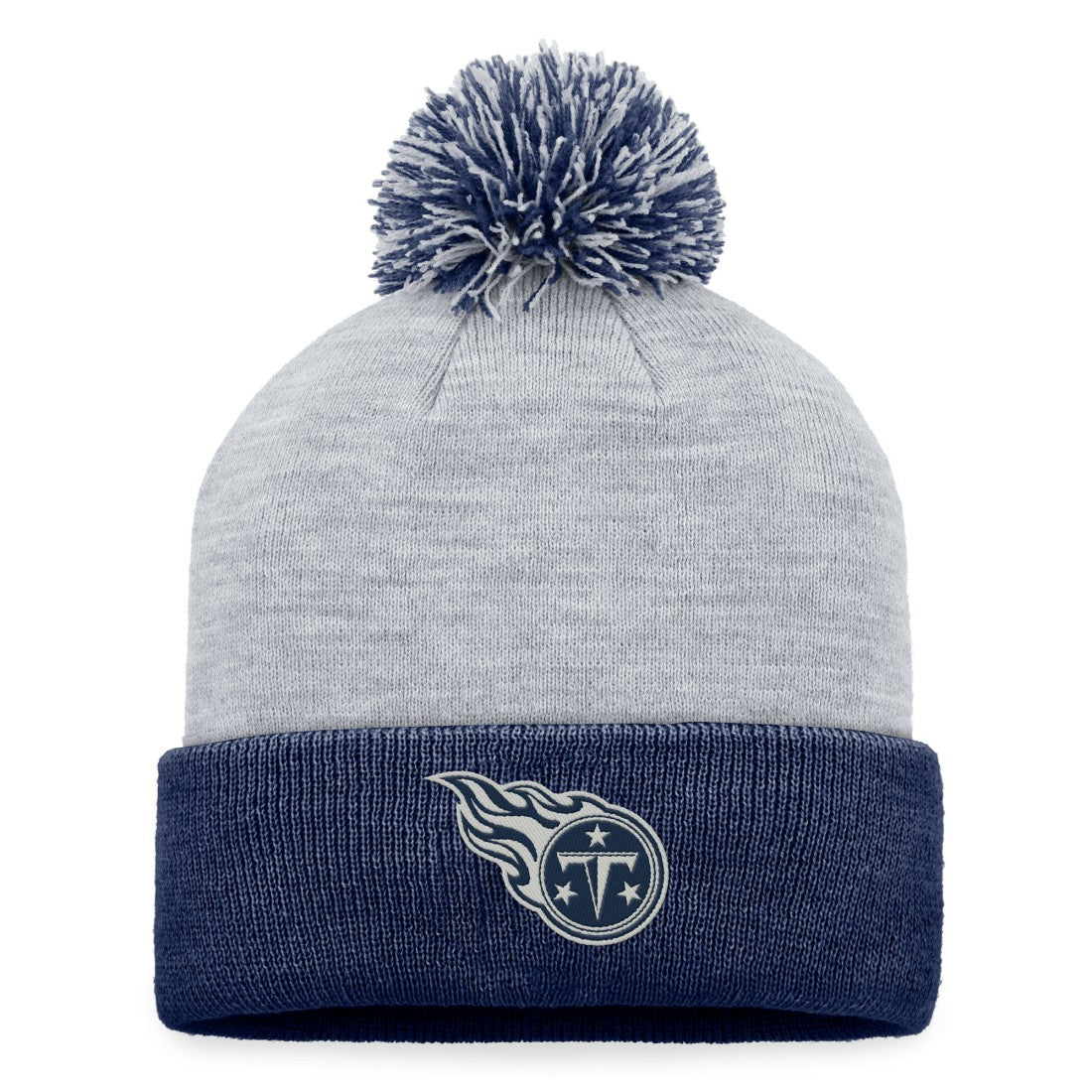 Fanatics Tennessee Titans Women's Cuffed Knit Hat with Pom Gray
