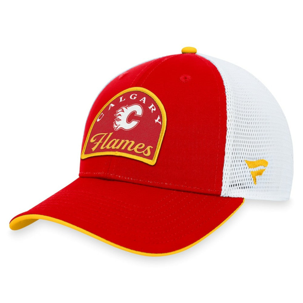 Calgary Flames Fanatics Fundamental Adjustable Hat - Red/White - NHL 200010108