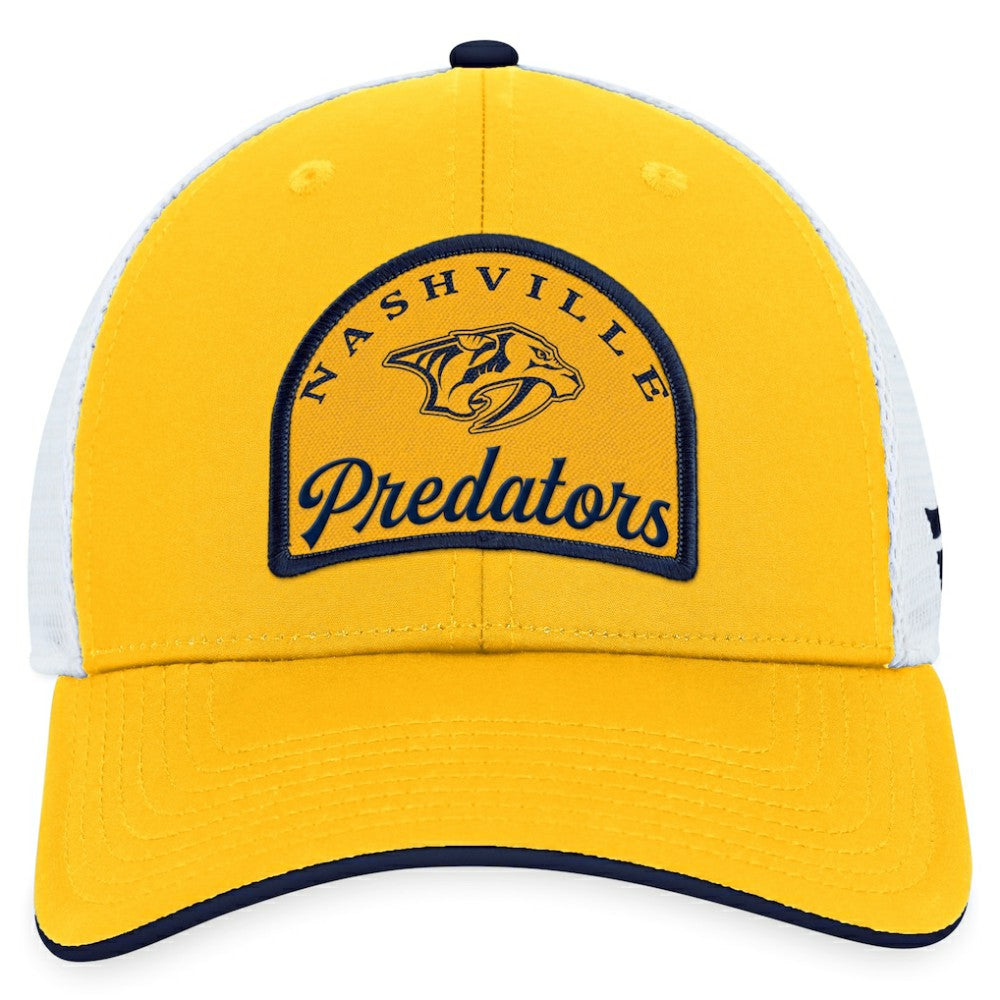 Nashville Predators Fanatics Fundamental Adjustable Hat - Gold/White - NHL 200010120