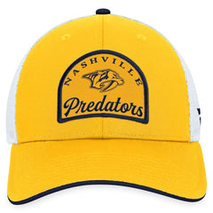 Nashville Predators Fanatics Fundamental Adjustable Hat - Gold/White - NHL 200010120