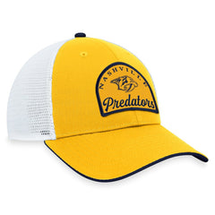 Nashville Predators Fanatics Fundamental Adjustable Hat - Gold/White - NHL 200010120