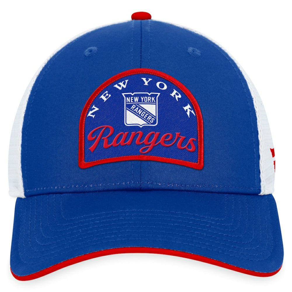 New York Rangers Fanatics Fundamental Adjustable Hat - Blue/White - NHL 200010123