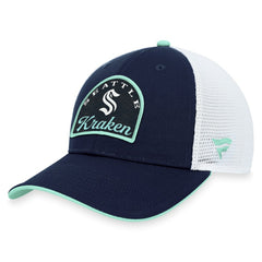 Seattle Kraken Fanatics Fundamental Adjustable Hat - Deep Sea Blue/White - NHL 200010128