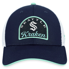Seattle Kraken Fanatics Fundamental Adjustable Hat - Deep Sea Blue/White - NHL 200010128