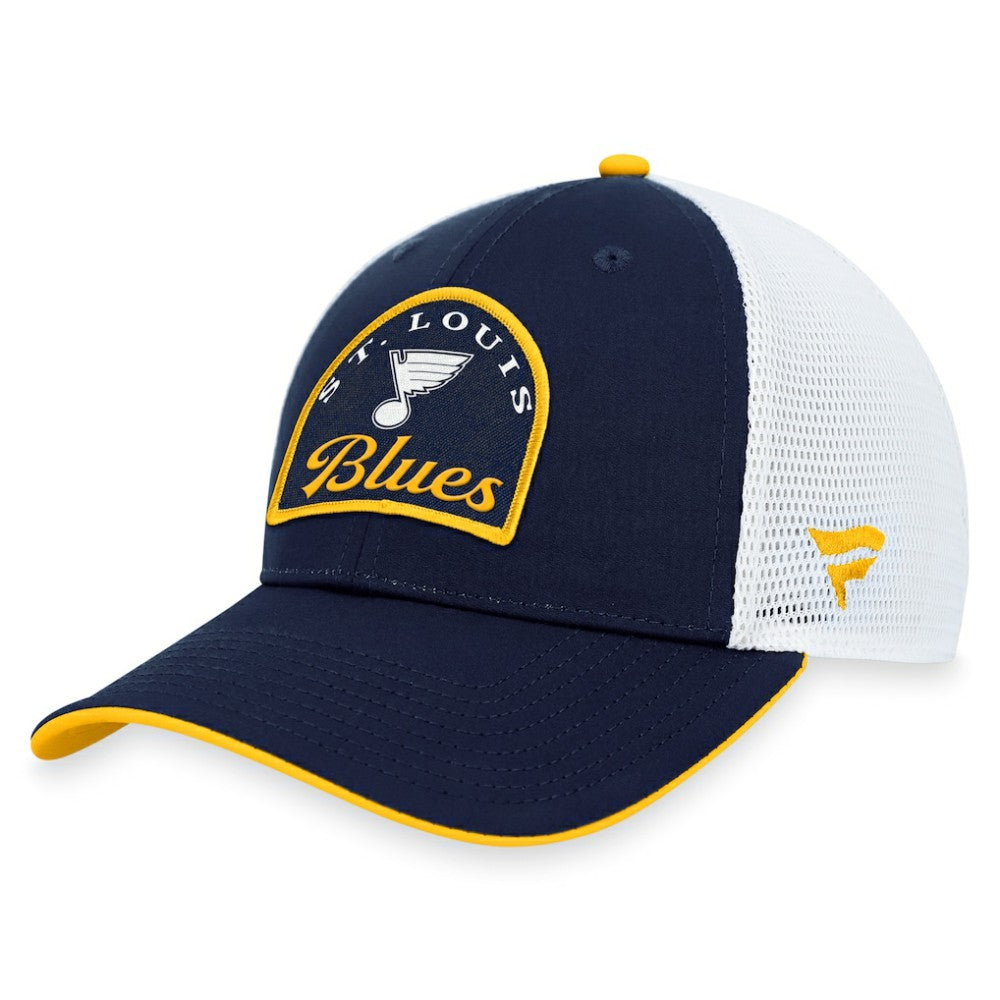 St. Louis Blues Fanatics Fundamental Adjustable Hat - Navy/White - NHL 200010129