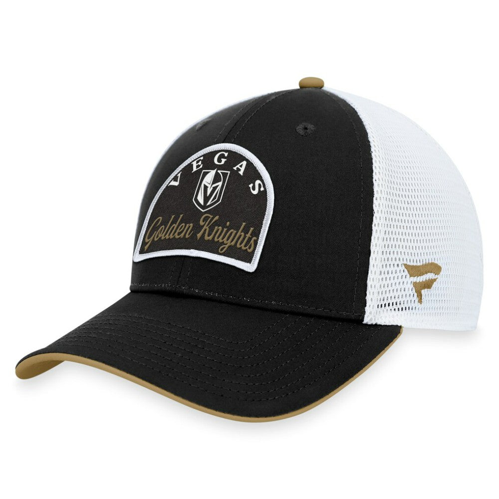 Vegas Golden Knights Fanatics Fundamental Adjustable Hat - Black/White - NHL 200010133