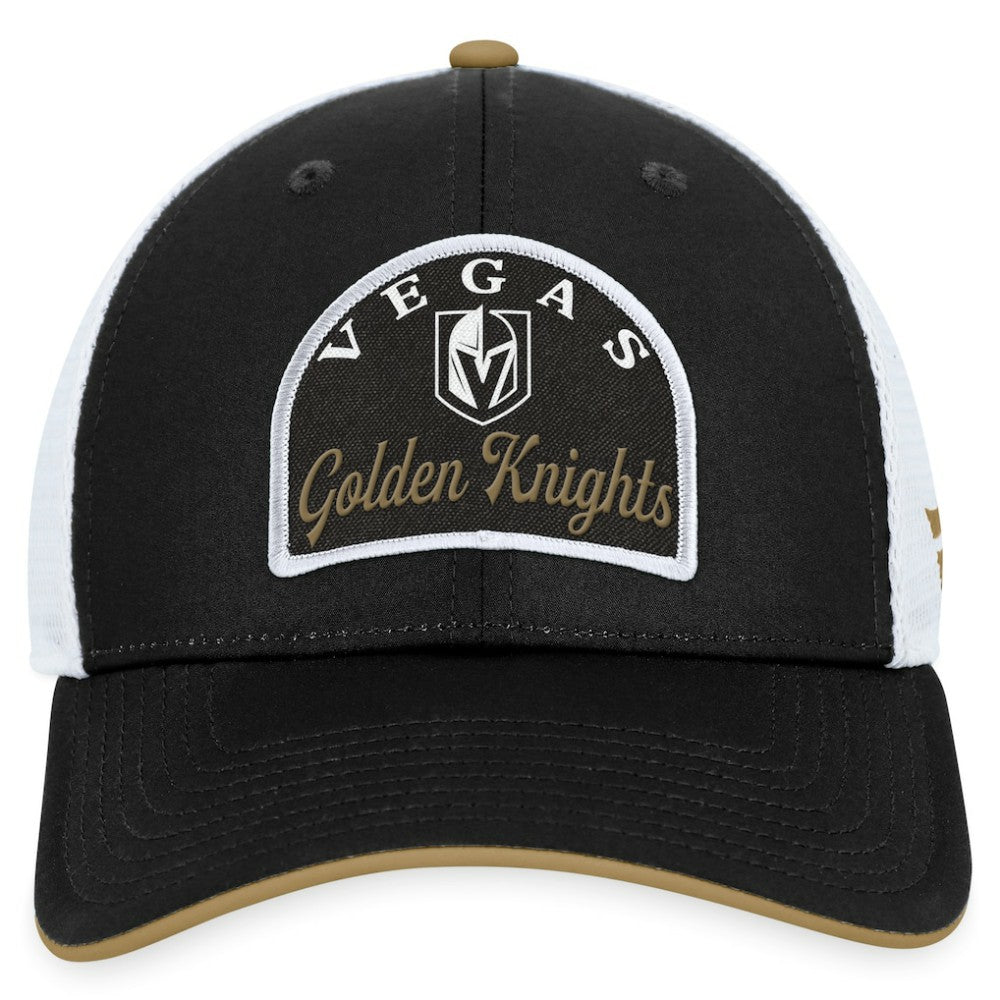 Vegas Golden Knights Fanatics Fundamental Adjustable Hat - Black/White - NHL 200010133