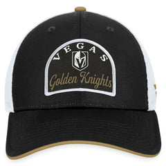 Vegas Golden Knights Fanatics Fundamental Adjustable Hat - Black/White - NHL 200010133
