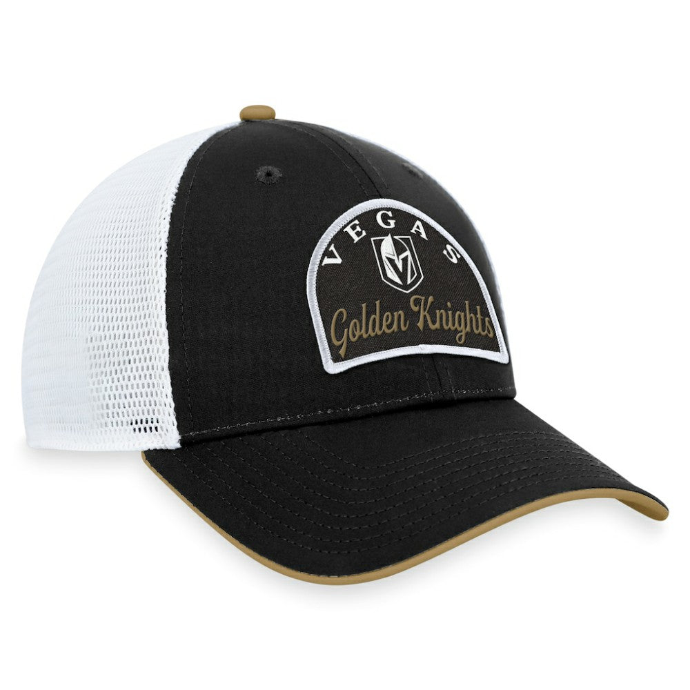 Vegas Golden Knights Fanatics Fundamental Adjustable Hat - Black/White - NHL 200010133