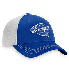 New York Rangers Fanatics Women's Fundamental Trucker Adjustable Hat - Navy/White - NHL 200010173