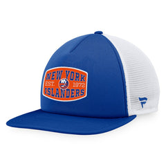 New York Islanders Fanatics Foam Front Patch Trucker Snapback Hat - Royal/White - NHL 200010206
