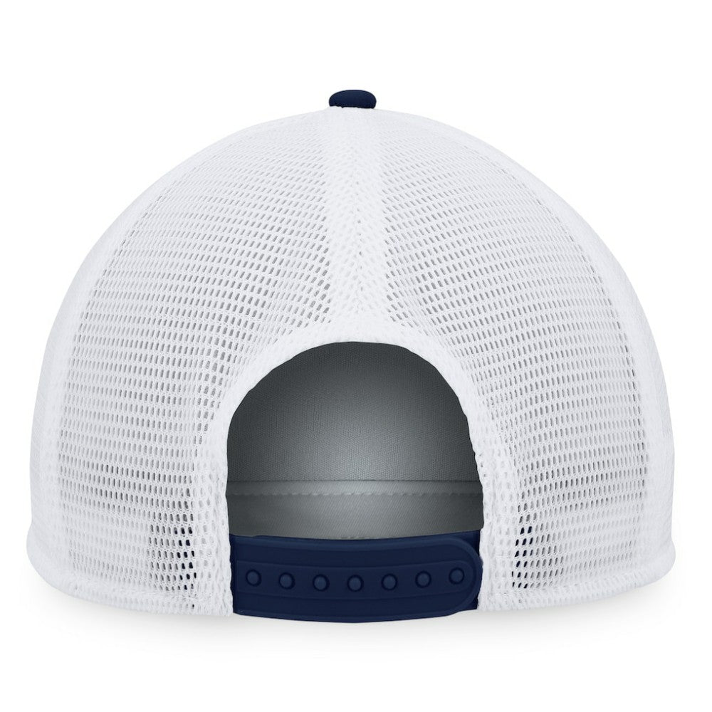 Seattle Kraken Fanatics Foam Front Patch Trucker Snapback Hat - Deep Sea Blue/White - NHL 200010212