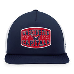 Washington Capitals Fanatics Foam Front Patch Trucker Snapback Hat - Navy/White - NHL 200010219