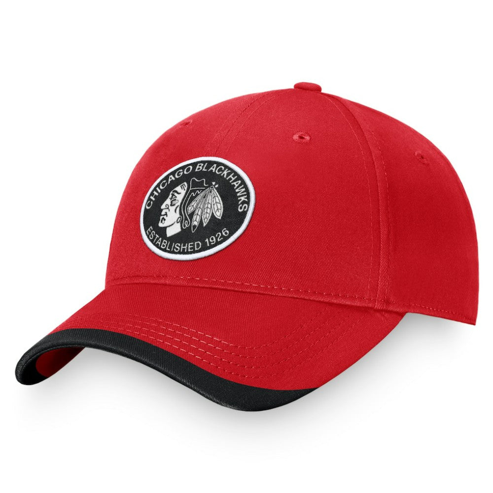Chicago Blackhawks Fanatics Fundamental Adjustable Hat - Red - NHL 200010272