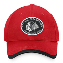 Chicago Blackhawks Fanatics Fundamental Adjustable Hat - Red - NHL 200010272