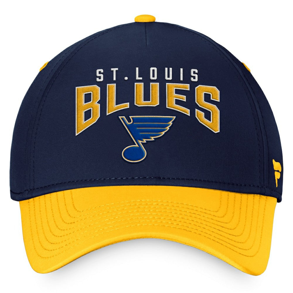 St. Louis Blues Fanatics Fundamental 2-Tone Flex Hat - Navy/Gold - NHL 200010312
