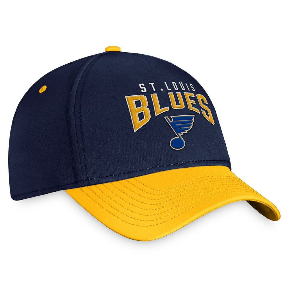 St. Louis Blues Fanatics Fundamental 2-Tone Flex Hat - Navy/Gold - NHL 200010312
