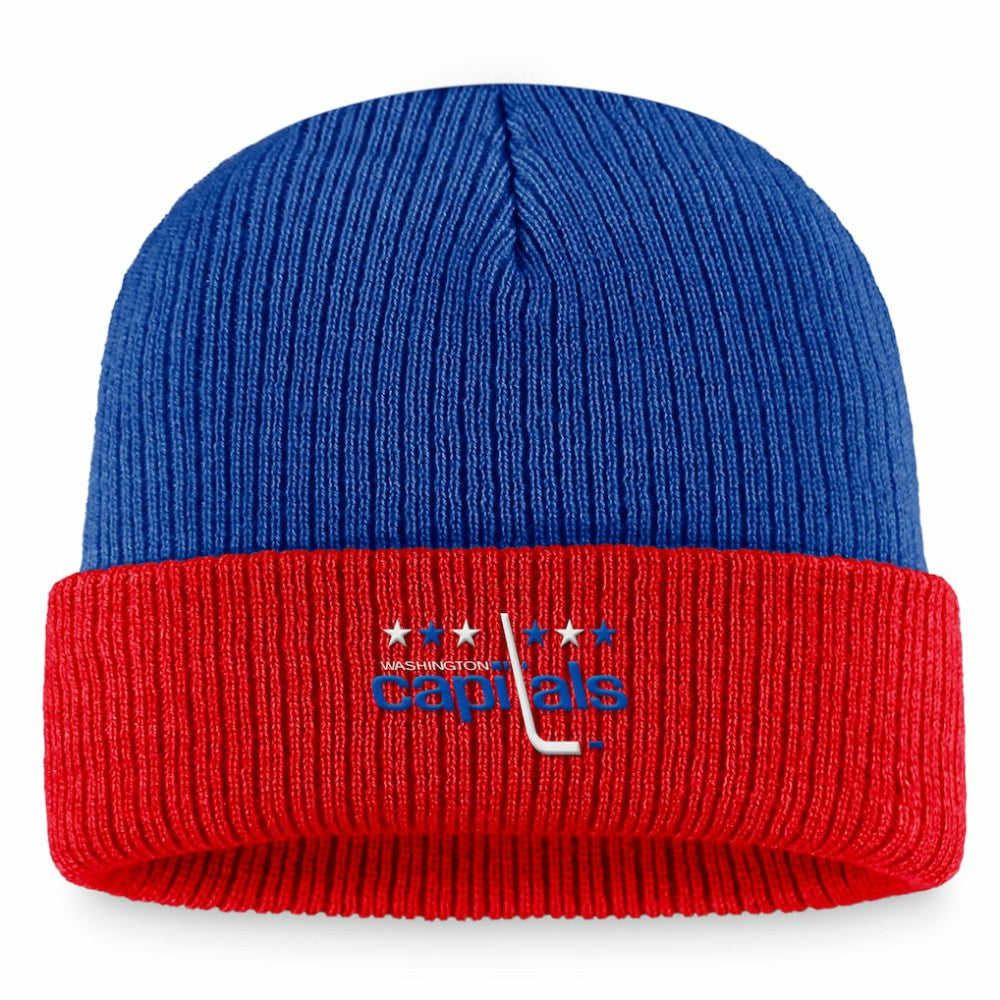 Washington Capitals Fanatics Heritage Vintage Cuffed Knit Hat - Blue/Red - NHL 200010529