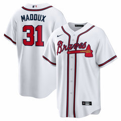 Greg Maddux Atlanta Braves Nike Home Retired Player Replica Jersey - White - Nike Discount