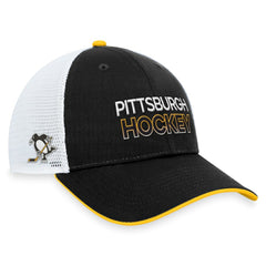 Pittsburgh Penguins Fanatics Authentic Pro Alternate Jersey Trucker Adjustable Hat - Black - NHL 200011125