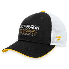 Pittsburgh Penguins Fanatics Authentic Pro Alternate Jersey Trucker Adjustable Hat - Black - NHL 200011125
