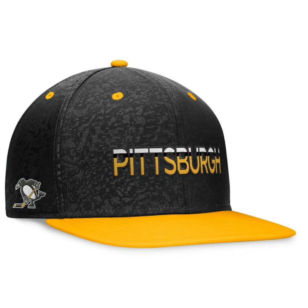 Pittsburgh Penguins Fanatics Authentic Pro Alternate Jersey Snapback Hat - Black/Gold - NHL 200011168