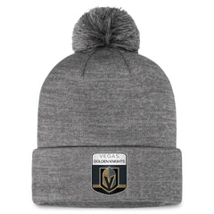 Vegas Golden Knights Fanatics Authentic Pro Home Ice Cuffed Knit Hat with Pom - Gray - NHL 200011178