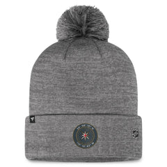 Vegas Golden Knights Fanatics Authentic Pro Home Ice Cuffed Knit Hat with Pom - Gray - NHL 200011178