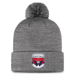 Washington Capitals Fanatics Authentic Pro Home Ice Cuffed Knit Hat with Pom - Gray - NHL 200011188