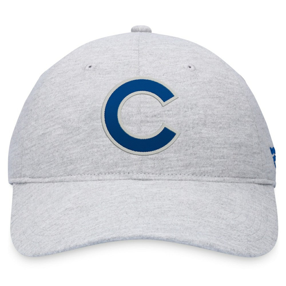 Chicago Cubs Fanatics Logo Adjustable Hat - Gray - Fanatics Lifestyle