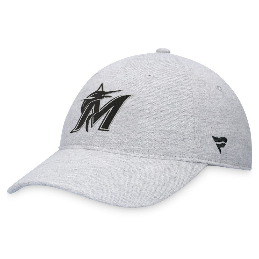 Miami Marlins Fanatics Logo Adjustable Hat - Gray - Fanatics Sale