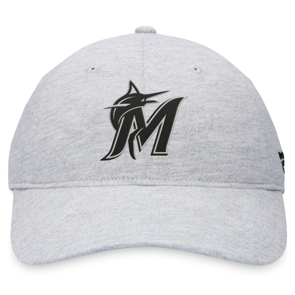 Miami Marlins Fanatics Logo Adjustable Hat - Gray - Fanatics Sale