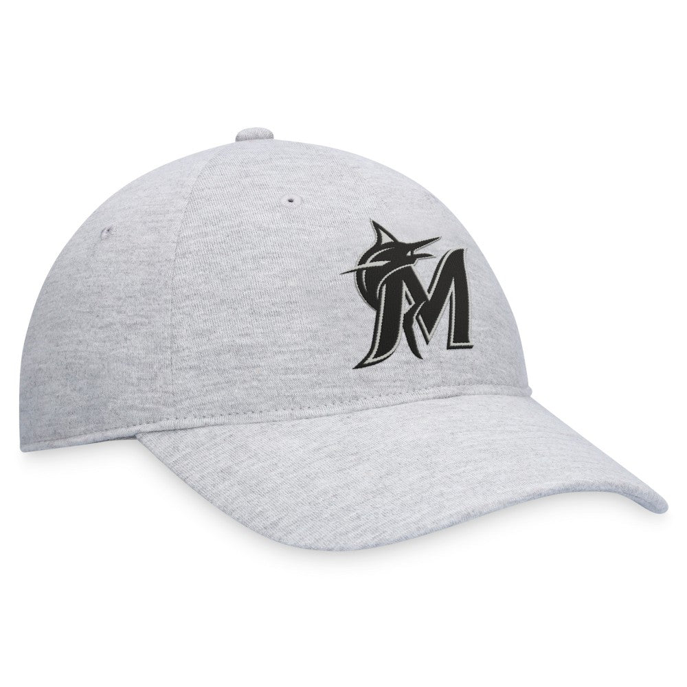 Miami Marlins Fanatics Logo Adjustable Hat - Gray - Fanatics Sale
