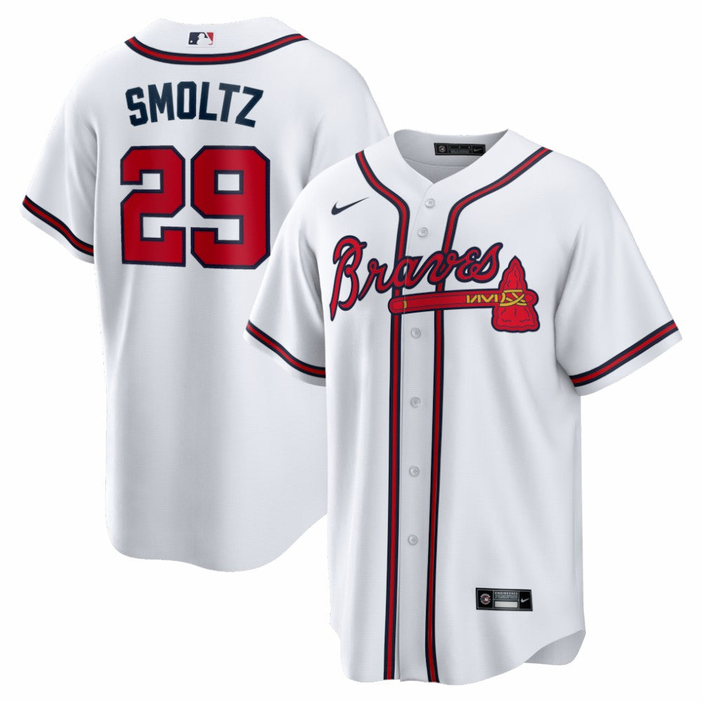 John Smoltz Atlanta Braves Nike Home Retired Player Replica Jersey - White - Nike Online